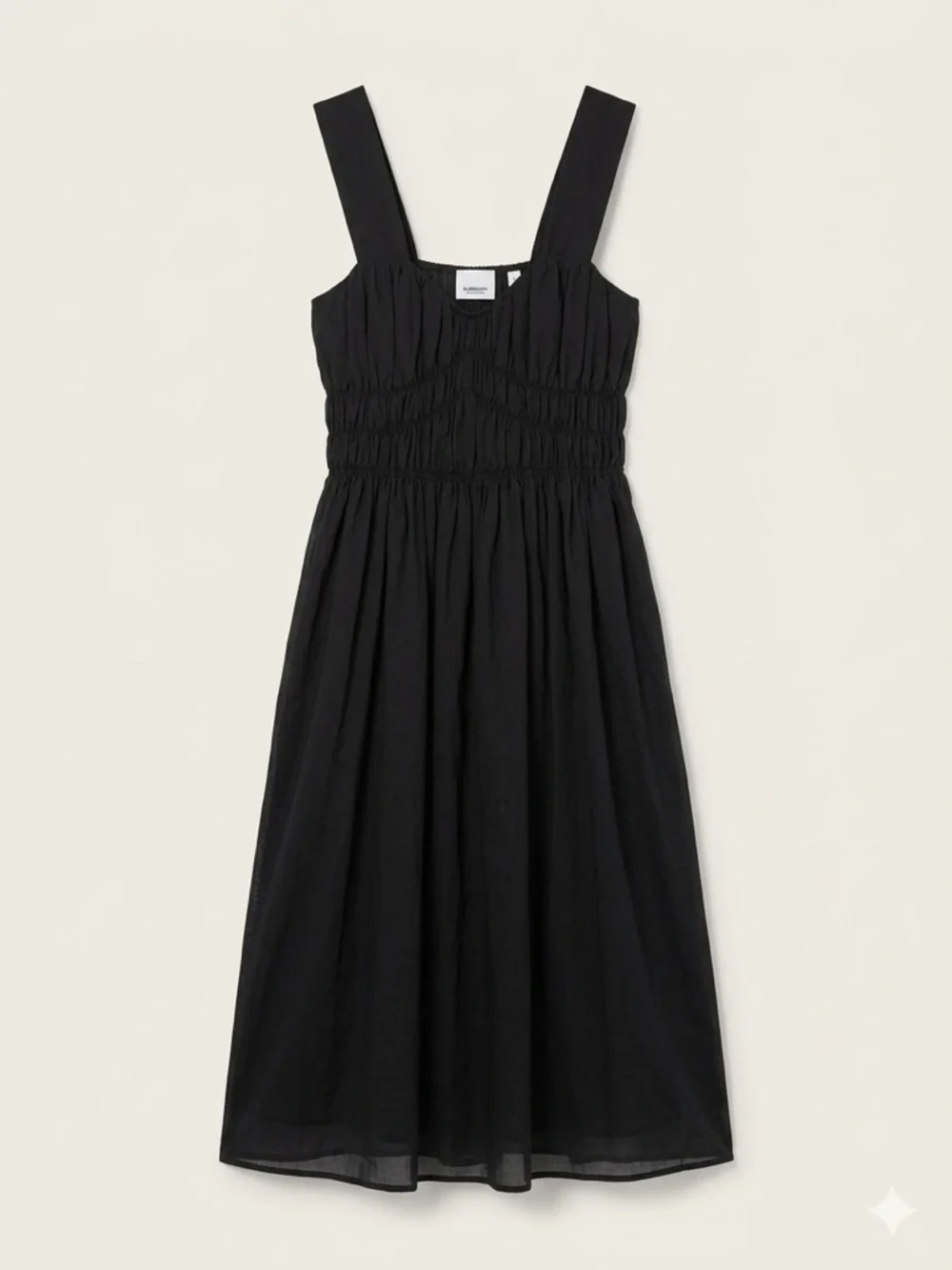 Burberry Black Sleeveless Midi Dress with Wide Straps NEW 2 - Picture 2 of 10